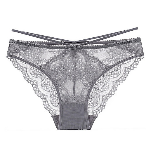 

Women's Print Brief Micro-elastic Low Waist Gray S