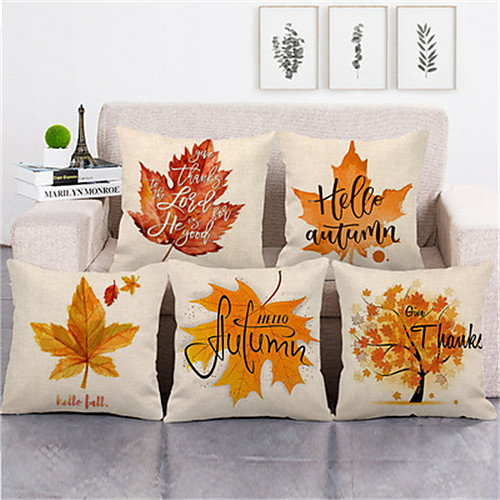 

Double Side Cushion Cover 1PC Faux Linen Soft Decorative Square Throw Pillow Cover Cushion Case Pillowcase for Sofa Bedroom Superior Quality Machine Washable