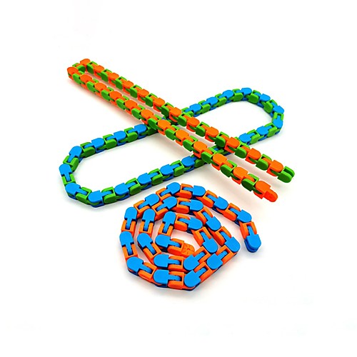 

10 pcs Toys Colorful Puzzle Sensory Tracks Snap And Click Fidget Toys Kids Fidget Toys Stress Relief Rotate And Shape 24bit Wacky