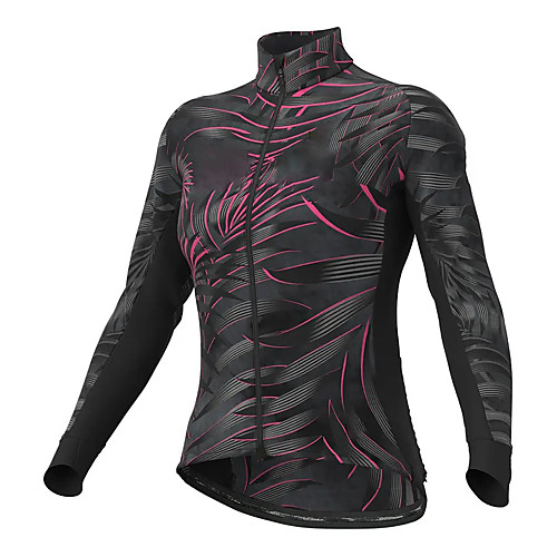 

21Grams Women's Long Sleeve Cycling Jersey Spandex Polyester Black Leaf Bike Jersey Top Mountain Bike MTB Road Bike Cycling Quick Dry Moisture Wicking Breathable Sports Clothing Apparel / Stretchy