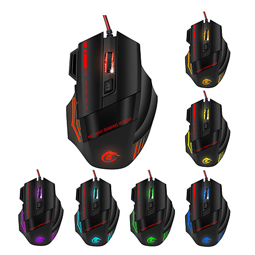 

Computer Mouse Gamer Ergonomic Gaming Mouse Wired Game Mause 3200 DPI Silent Mice With LED Backlight 7 Button For PC Laptop