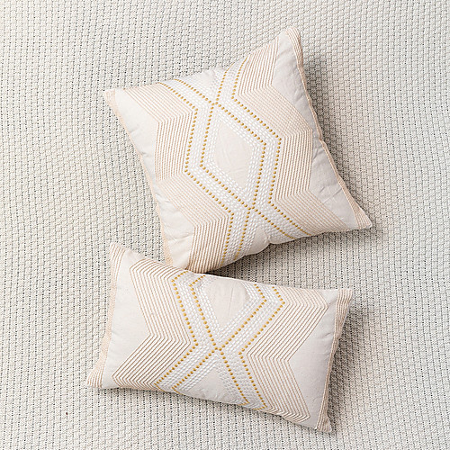 

Cushion Cover Nordic Minimalist Geometric Contrast Embroidered Pillowcase