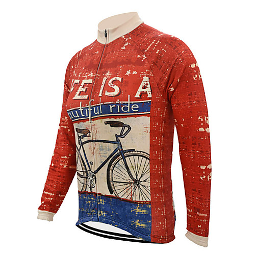 

21Grams Women's Long Sleeve Cycling Jersey Spandex Polyester Red Bike Jersey Top Mountain Bike MTB Road Bike Cycling Quick Dry Moisture Wicking Breathable Sports Clothing Apparel / Stretchy