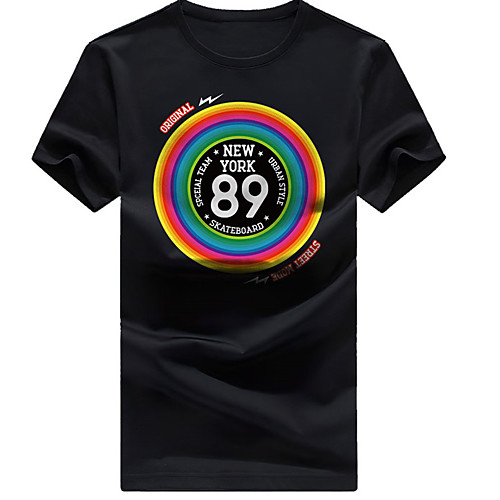 

Men's Unisex Tee T shirt Hot Stamping Graphic Prints Letter Plus Size Print Short Sleeve Casual Tops Cotton Basic Fashion Designer Big and Tall White Black Light gray