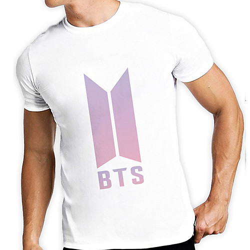 

Men's Unisex Tee T shirt Hot Stamping Graphic Prints Letter Plus Size Print Short Sleeve Casual Tops Cotton Basic Designer Big and Tall White