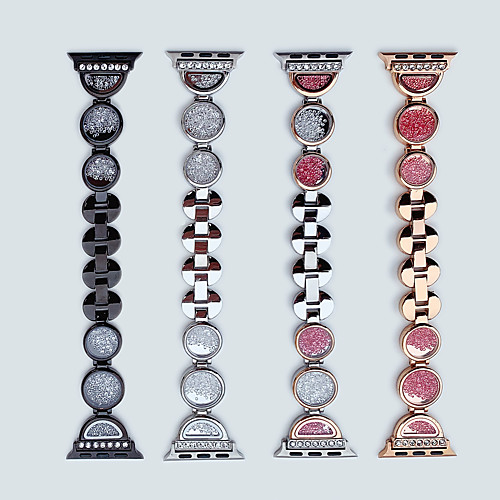 

Smart Watch Band for Apple iWatch 1 pcs Jewelry Design Zinc alloy Replacement Wrist Strap for Apple Watch Series SE / 6/5/4/3/2/1