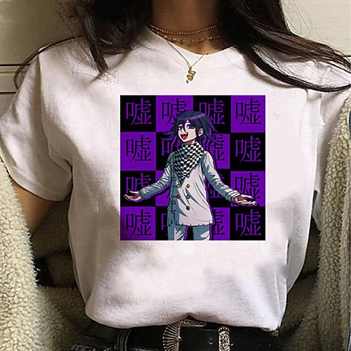 

Inspired by Danganronpa V3 Cosplay Anime Cartoon Polyester / Cotton Blend Print Harajuku Graphic Kawaii T-shirt For Women's / Men's