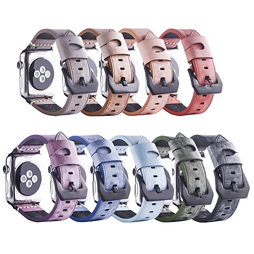 

Smart Watch Band for Apple iWatch 1 pcs Classic Buckle Genuine Leather Replacement Wrist Strap for Apple Watch Series SE / 6/5/4/3/2/1