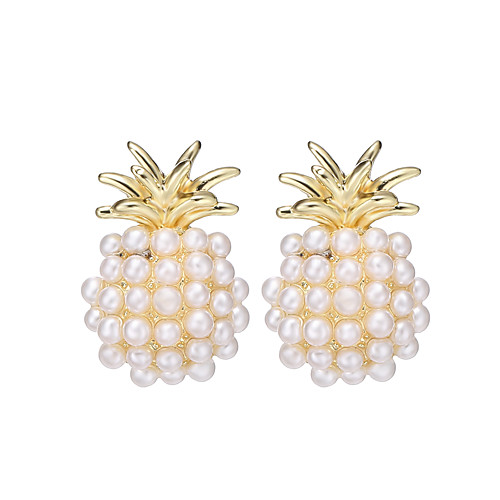 

Women's Girls' Earrings Stylish Simple European Cute Imitation Pearl Earrings Jewelry Gold For Wedding Party Evening Street Date Festival