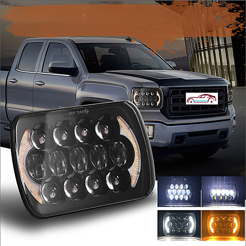 

OTOLAMPARA 5X7 Inches 6x7 Inches Truck Trailer LED Headlight 210W Super Bright Lightness Square Headlight IP68 Waterproof Plug and Play Install for Jeep/ Dodge/ Silverado 1pcs