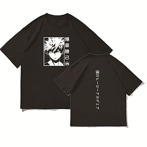 

Inspired by My Hero Academia / Boku No Hero Midoriya Izuku Cosplay Costume T-shirt Terylene Graphic Prints Printing Harajuku Graphic T-shirt For Women's / Men's