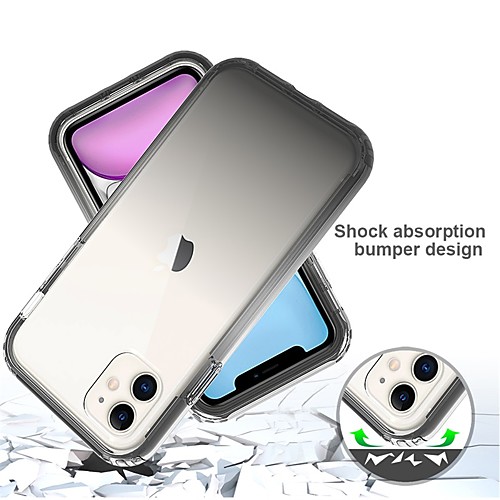 

Phone Case For Apple Bumper iPhone 12 iPhone 11 iPhone 12 Pro Max iPhone 11 Pro iPhone 11 Pro Max iPhone 12 Pro iPhone 12 Mini iPhone SE 2020 Shockproof Dustproof Color Gradient TPU