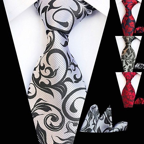 

Men's Work Necktie - Floral / Jacquard