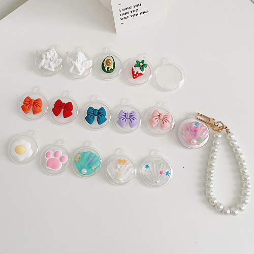 

Luxury Protective Case For Apple Airtags Bluetooth Tracker Cover Anti-Lost Anti-Scratch Protector Case with Pearl Bracelet For iPhone Airtags 2021 Smart Accessory