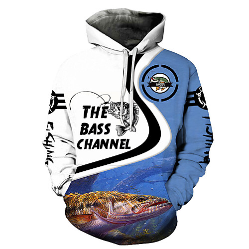 

Men's Unisex Plus Size Pullover Hoodie Sweatshirt Dragon Fish Ghost Print Hooded Casual Daily Holiday 3D Print Basic Designer Hoodies Sweatshirts Long Sleeve Blue Gray Green