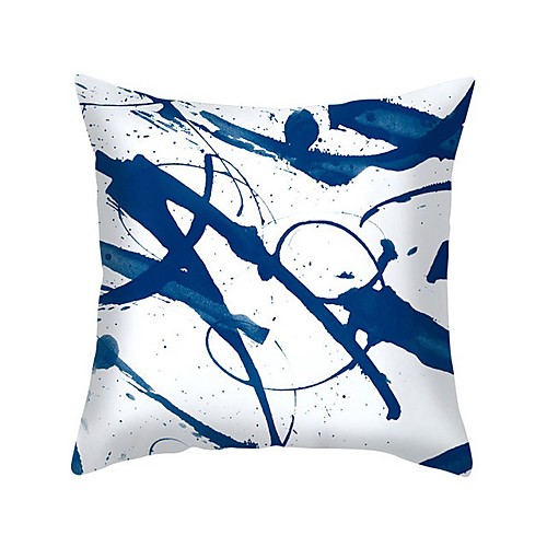 

Double Side Cushion Cover 1PC Faux Linen Soft Decorative Square Pillowcase for Sofa bedroom Car Chair Superior Quality Outdoor Cushion for Patio Garden Farmhouse Bench Couch