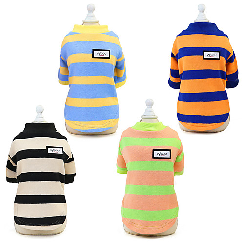 

Dog Cat Sweater Stripes Stripes Dailywear Casual / Daily Winter Dog Clothes Puppy Clothes Dog Outfits Warm Black Blue Pink Costume for Girl and Boy Dog Padded Fabric S M L XL XXL