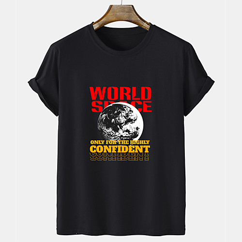 

Men's Unisex Tee T shirt Hot Stamping Graphic Prints Moon Letter Short Sleeve Casual Tops 100% Cotton Basic Fashion Designer Comfortable White Black Gray