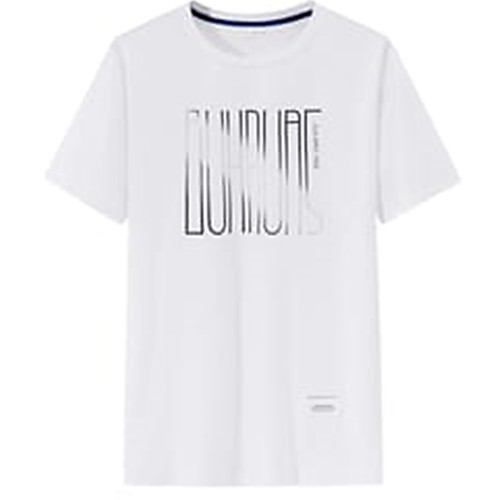 

Men's Unisex Tee T shirt Hot Stamping Graphic Prints Letter Plus Size Print Short Sleeve Casual Tops Cotton Basic Fashion Designer Big and Tall White Dark Gray