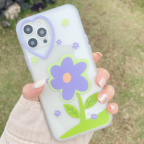 

Phone Case For Apple Back Cover iPhone 12 Pro Max 11 SE 2020 X XR XS Max 8 7 Shockproof Dustproof Graphic Flower TPU