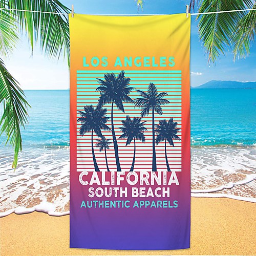 

Microfiber Beach Towels, Oversized Picnic Beach Towel Quick Dry (55 x 28) Sand Proof, Absorbent, Compact, Beach Blanket Lightweight Towel for The Swimming Sports Multi-color