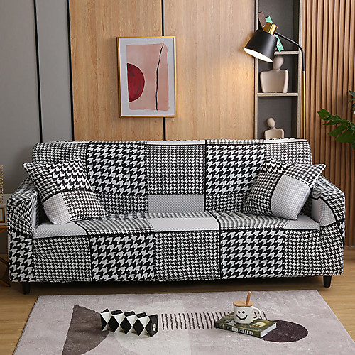 

2021 New Stylish Simplicity Print Sofa Cover Stretch Couch Slipcover Super Soft Fabric Retro Hot Sale Couch Cover