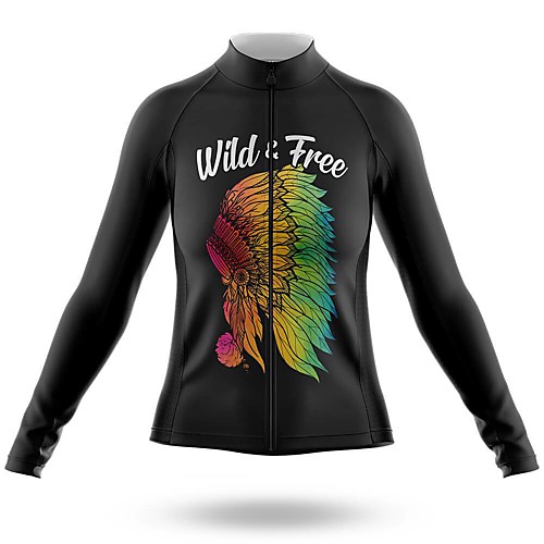 

21Grams Women's Long Sleeve Cycling Jersey Summer Spandex Polyester Black Bike Jersey Top Mountain Bike MTB Road Bike Cycling Quick Dry Moisture Wicking Breathable Sports Clothing Apparel / Stretchy