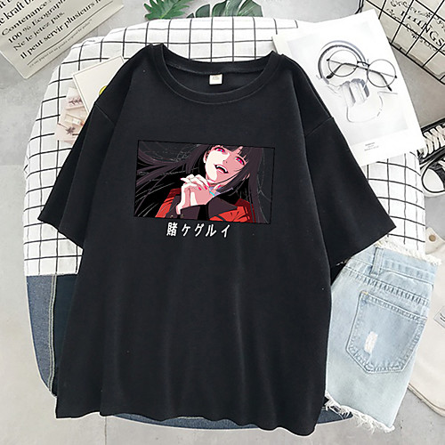 

Inspired by Kakegurui / Compulsive Gambler Cosplay Cosplay Costume T-shirt Polyester / Cotton Blend Print T-shirt For Women's / Men's