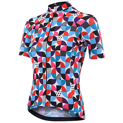 

21Grams Women's Short Sleeve Cycling Jersey Summer Spandex Polyester Blue Bike Jersey Top Mountain Bike MTB Road Bike Cycling Quick Dry Moisture Wicking Breathable Sports Clothing Apparel / Stretchy