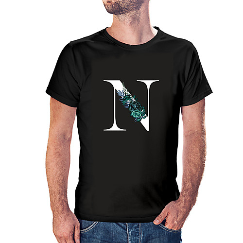 

Men's Unisex Tee T shirt Hot Stamping Graphic Prints Letter Plus Size Print Short Sleeve Casual Tops Cotton Basic Fashion Designer Big and Tall White Wine Black