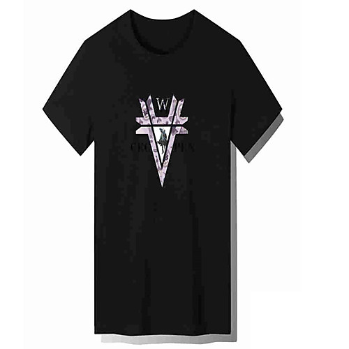 

Men's Unisex Tee T shirt Hot Stamping Graphic Prints Letter Plus Size Print Short Sleeve Casual Tops Cotton Basic Fashion Designer Big and Tall White Black Light gray