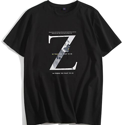 

Men's Unisex Tee T shirt Hot Stamping Graphic Prints Letter Plus Size Short Sleeve Casual Tops 100% Cotton Basic Vintage Designer Big and Tall White Black Blushing Pink