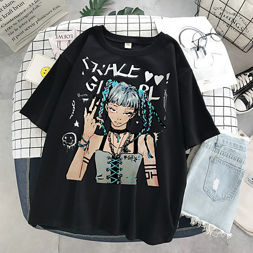 

Inspired by Grunge Cosplay Cosplay Costume T-shirt 100% Polyester Print T-shirt For Women's / Men's