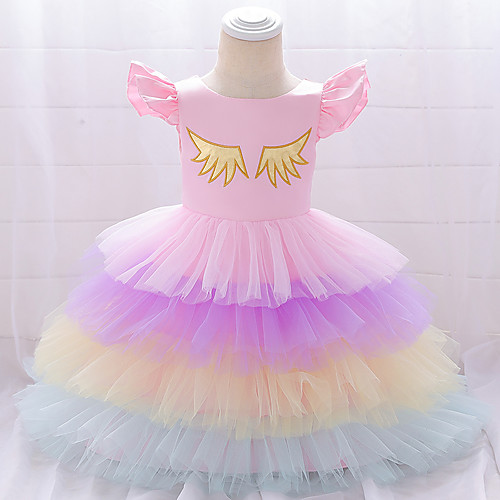 

Princess Unicorn Cosplay Costume Costume Girls' Movie Cosplay Christmas New Year's Purple Yellow Blue Dress Christmas Halloween Children's Day Polyester / Cotton