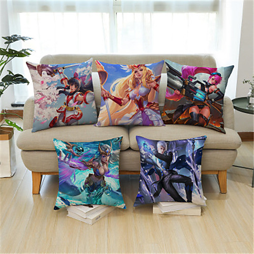 

Double Side Cushion Cover 1PC Soft Decorative Square Throw Pillow Cover Cushion Case Pillowcase for Sofa Bedroom Superior Quality Machine Washable