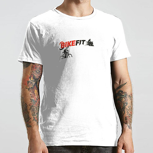 

Men's Unisex Tee T shirt Hot Stamping Graphic Prints Bicycle Old Man Letter Plus Size Print Short Sleeve Casual Tops Basic Fashion Designer Big and Tall White