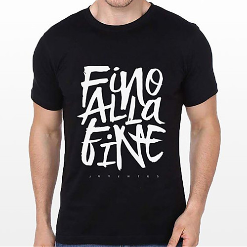 

Men's Unisex Tee T shirt Hot Stamping Graphic Prints Letter Plus Size Print Short Sleeve Casual Tops Cotton Basic Fashion Designer Big and Tall Black