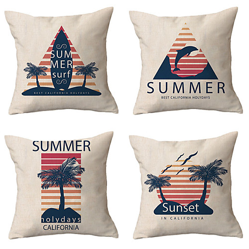 

Double Side Cushion Cover 4PC Soft Decorative Square Throw Pillow Cover Cushion Case Pillowcase for Sofa Bedroom Superior Quality Machine Washable