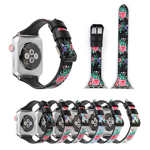 

Smart Watch Band for Apple iWatch 1 pcs Printed Bracelet Canvas Replacement Wrist Strap for Apple Watch Series SE / 6/5/4/3/2/1