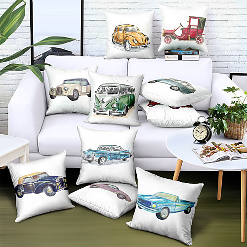 

Double Side Cushion Cover 1PC Faux Linen Soft Decorative Square Throw Pillow Cover Cushion Case Pillowcase for Sofa Bedroom Superior Quality Machine Washable