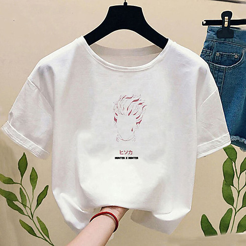 

Inspired by Hunter X Hunter Cosplay Cosplay Costume T-shirt Polyester / Cotton Blend Print Harajuku Graphic Kawaii T-shirt For Women's / Men's
