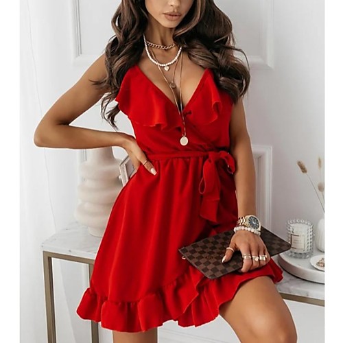 

2021 summer new ebay aliexpress amazon cross-border sexy lace-up fashion suspender dress women