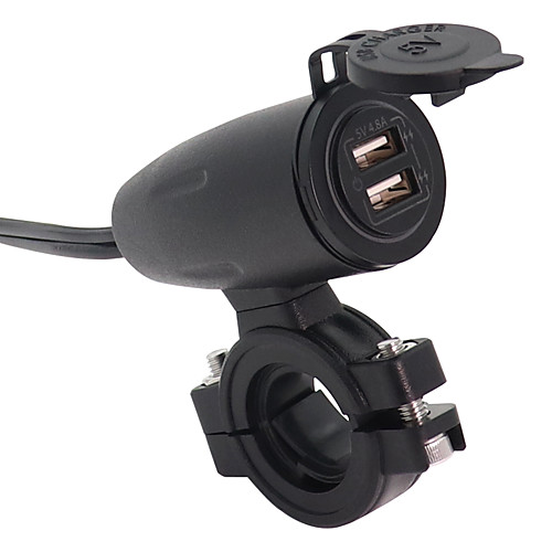 

Motorcycle charger with independent control touch switch 5V 4.8A wire length 1.2m with fuse holder