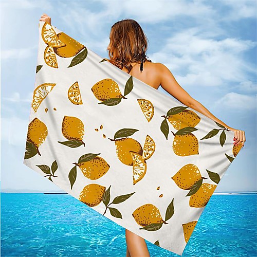 

Multi Purpose Beach Towel,Superfine Fibre Rectangular Colorful Flowers/Leaves Patterned Silk Scarf,Sand Free Towel, for Travel, Camping, Pool, Outdoor or Picnic