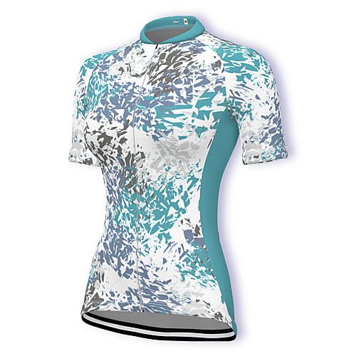 

21Grams Women's Short Sleeve Cycling Jersey Summer Spandex Polyester Green American / USA National Flag Bike Jersey Top Mountain Bike MTB Road Bike Cycling Quick Dry Moisture Wicking Breathable Sports