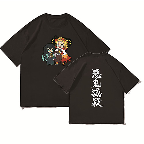 

Inspired by Demon Slayer Kamado Tanjirou Cosplay Costume T-shirt Terylene Graphic Prints Printing T-shirt For Women's / Men's