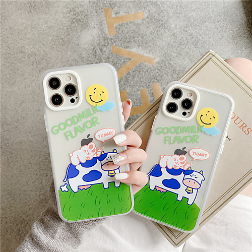 

Phone Case For Apple Back Cover iPhone 12 Pro Max 11 SE 2020 X XR XS Max 8 7 Shockproof Dustproof Cartoon Animal TPU