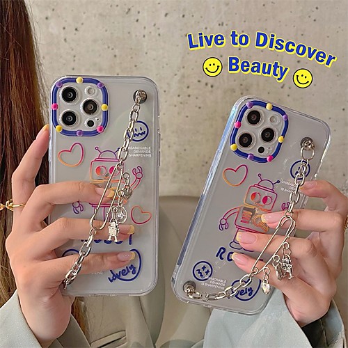 

Phone Case For Apple Back Cover iPhone 12 Pro Max 11 SE 2020 X XR XS Max 8 7 Shockproof Dustproof Cartoon Graphic TPU