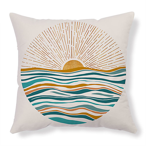 

Ins Hand-Pained Pattern Double Side Cushion Cover 1PC Soft Decorative Square Pillowcase for Sofa bedroom Car Chair Superior Quality Outdoor Cushion for Patio Garden Farmhouse Bench Couch