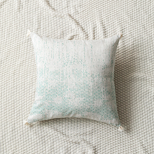 

Luxury Gradient Abstract Irregular Geometric Blue Printing Tassel Sofa Cushion Cover Outdoor Cushion Patio Throw Pillow Covers for Garden Farmhouse Bench Couch